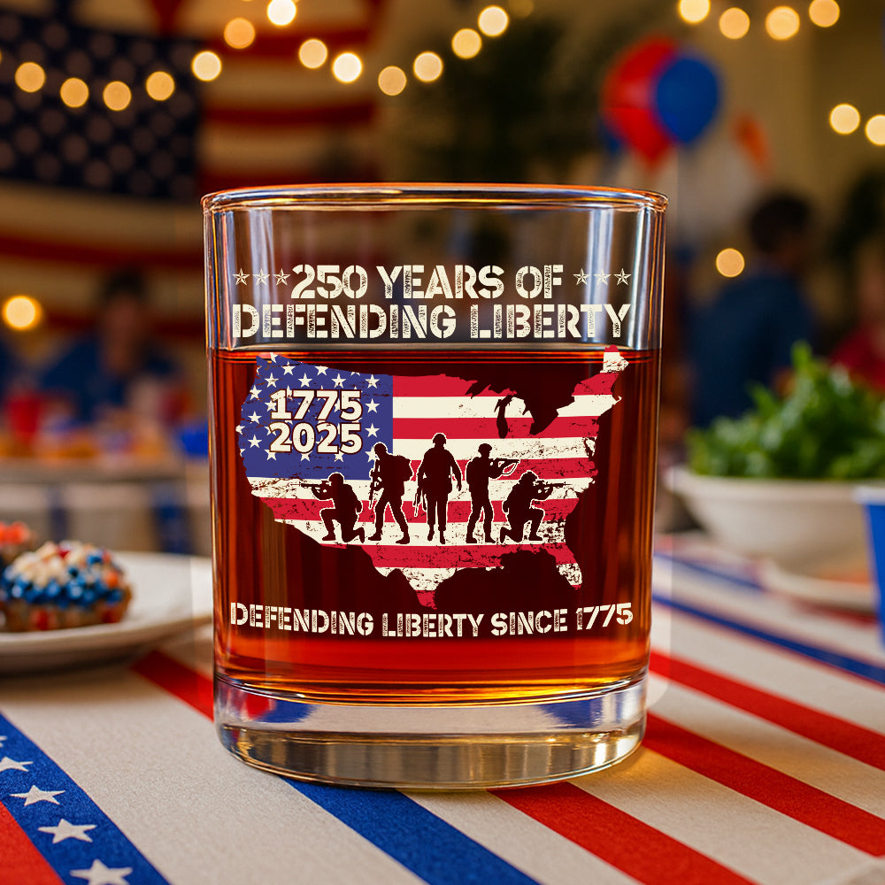 250 Years Of Defending Liberty Whiskey Glass TH10 894685 - Image 5