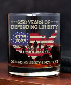 Alternative view of 250 Years Of Defending Liberty Whiskey Glass
