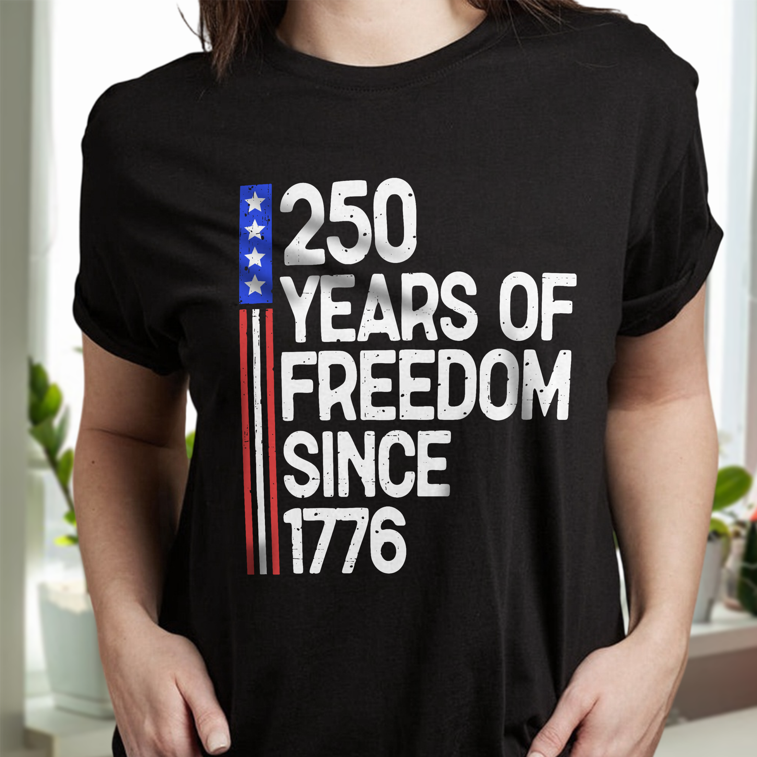 250 Years Of Freedom 250th Birthday America Flag 4th Of July Dark Shirt HO82 894800 - Image 4