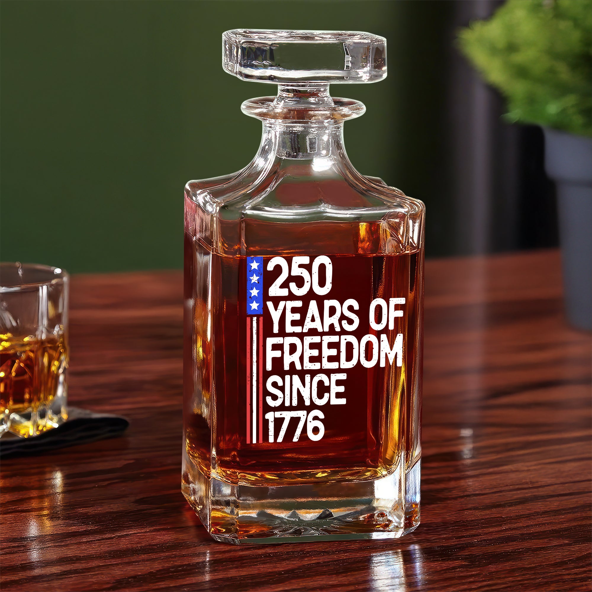 250 Years Of Freedom 250th Birthday America Flag 4th Of July Decanter HO82 894802 - Image 4