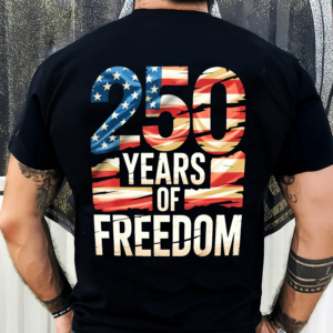 Alternative view of 250 Years Of Freedom Back Shirt TH10 896013