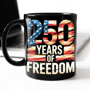 Alternative view of 250 Years Of Freedom Black Mug TH10 896015