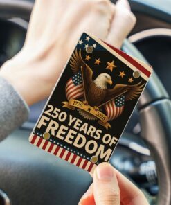 250 Years of Freedom Car Visor Clip | 250th America Anniversary | Car Photo Frame