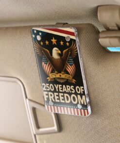 Alternative view of 250 Years of Freedom Car Visor Clip | 250th America Anniversary | Car Photo Frame