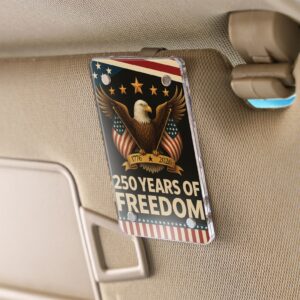 Alternative view of 250 Years of Freedom Car Visor Clip | 250th America Anniversary | Car Photo Frame 683268