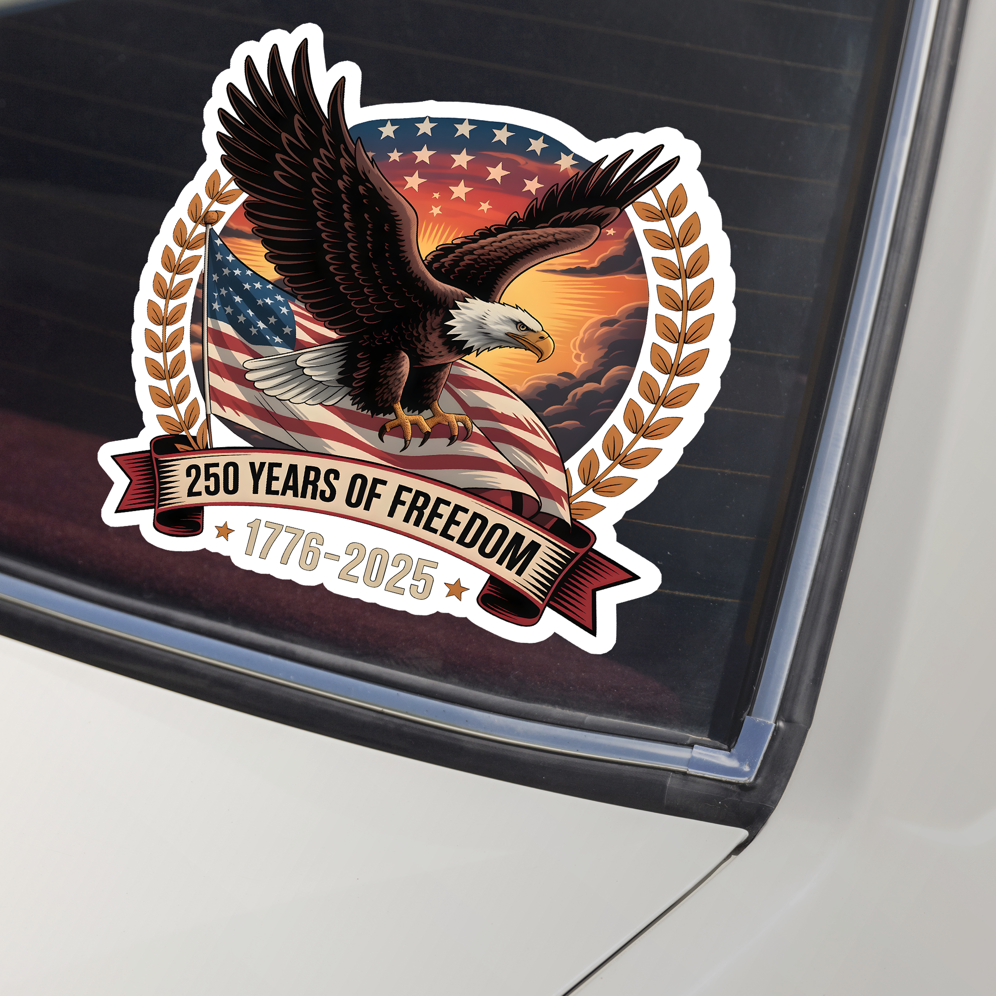 250 Years Of Freedom Car Window Decal Sticker TH10 896353 - Image 3