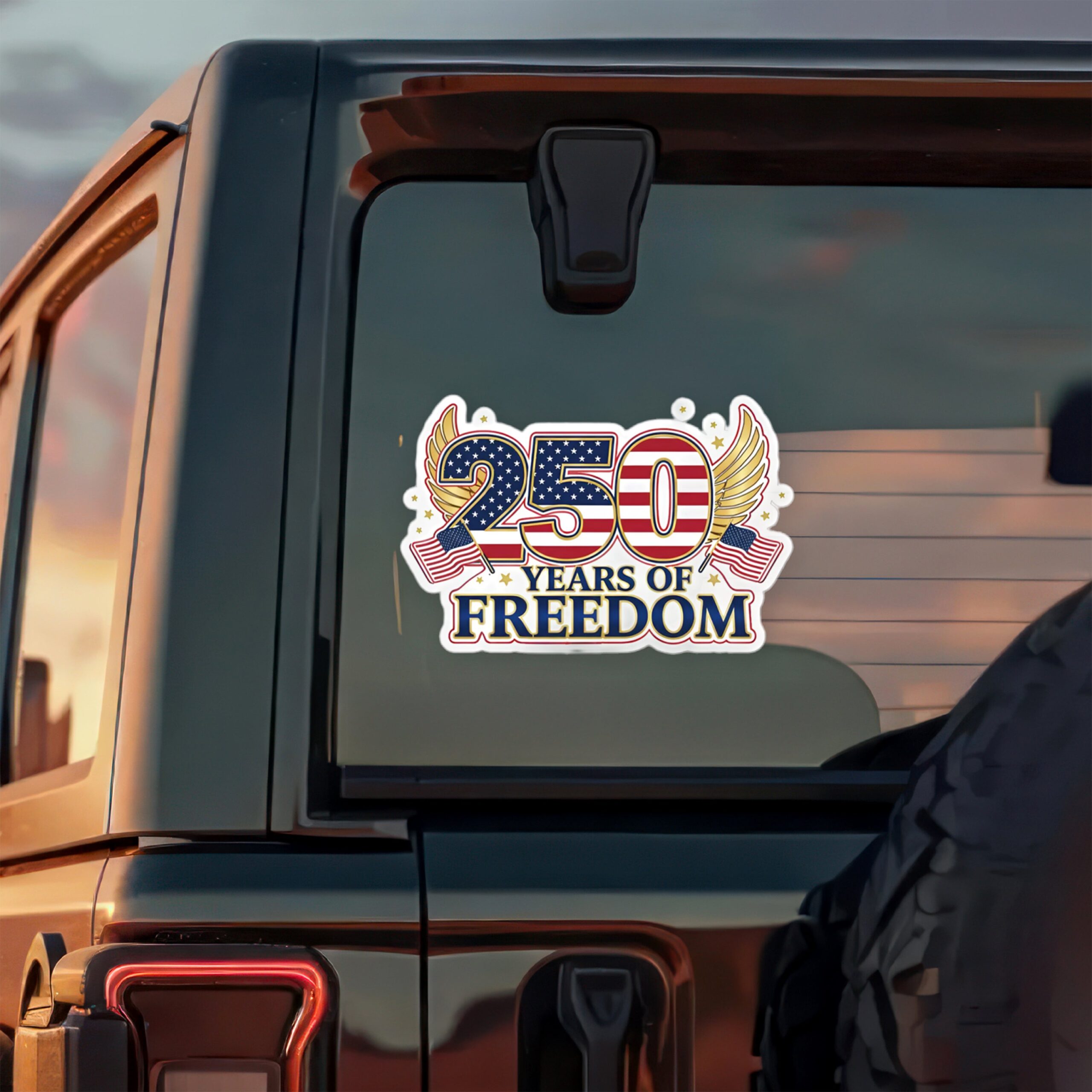 250 Years Of Freedom Car Window Decal Sticker TH10 896751 - Image 2
