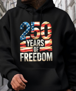 Alternative view of 250 Years Of Freedom Front Shirt