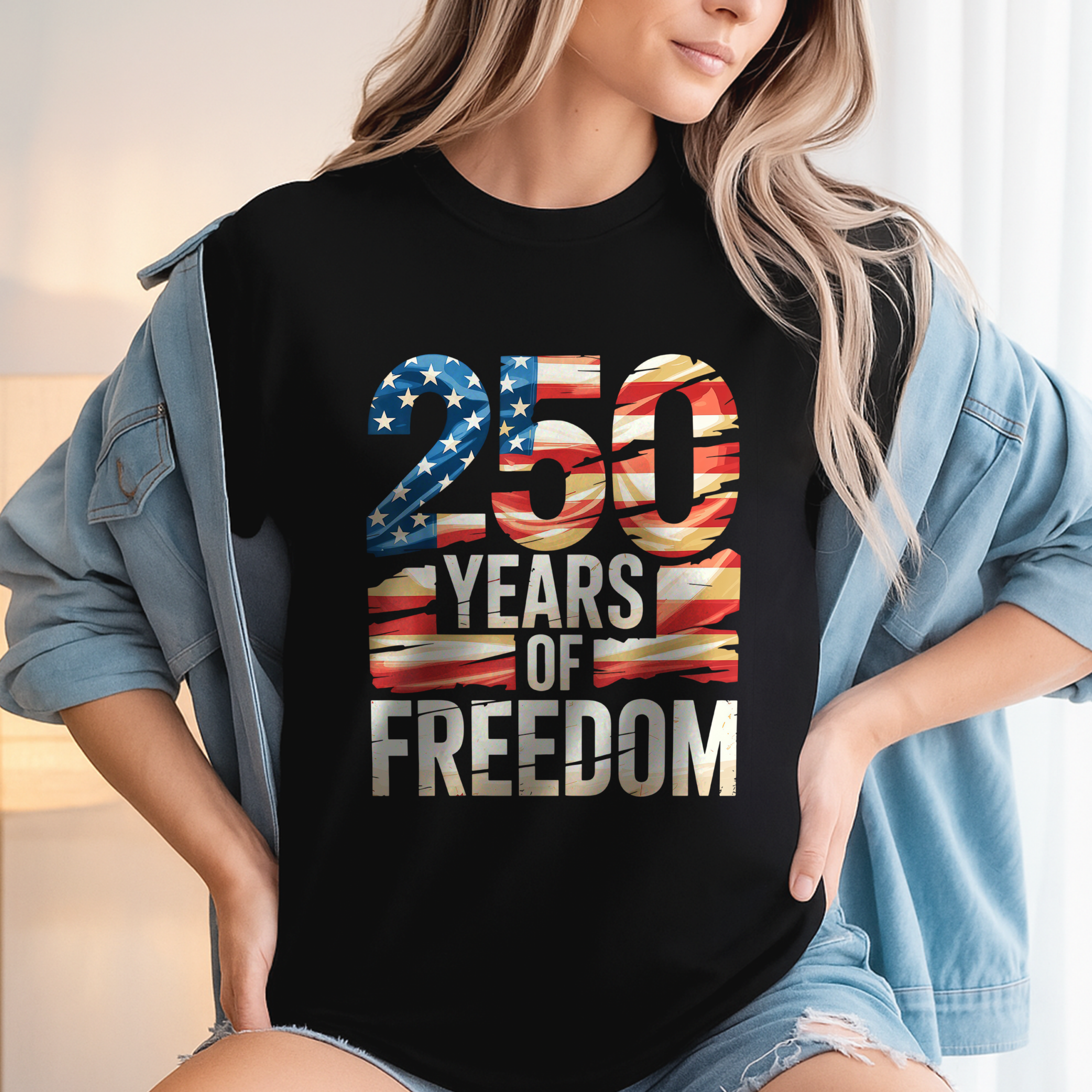 250 Years Of Freedom Front Shirt TH10 896011 - Image 3