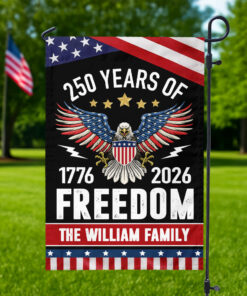 250 Years of Freedom Garden Flag America 250th Anniversary Gift for Family
