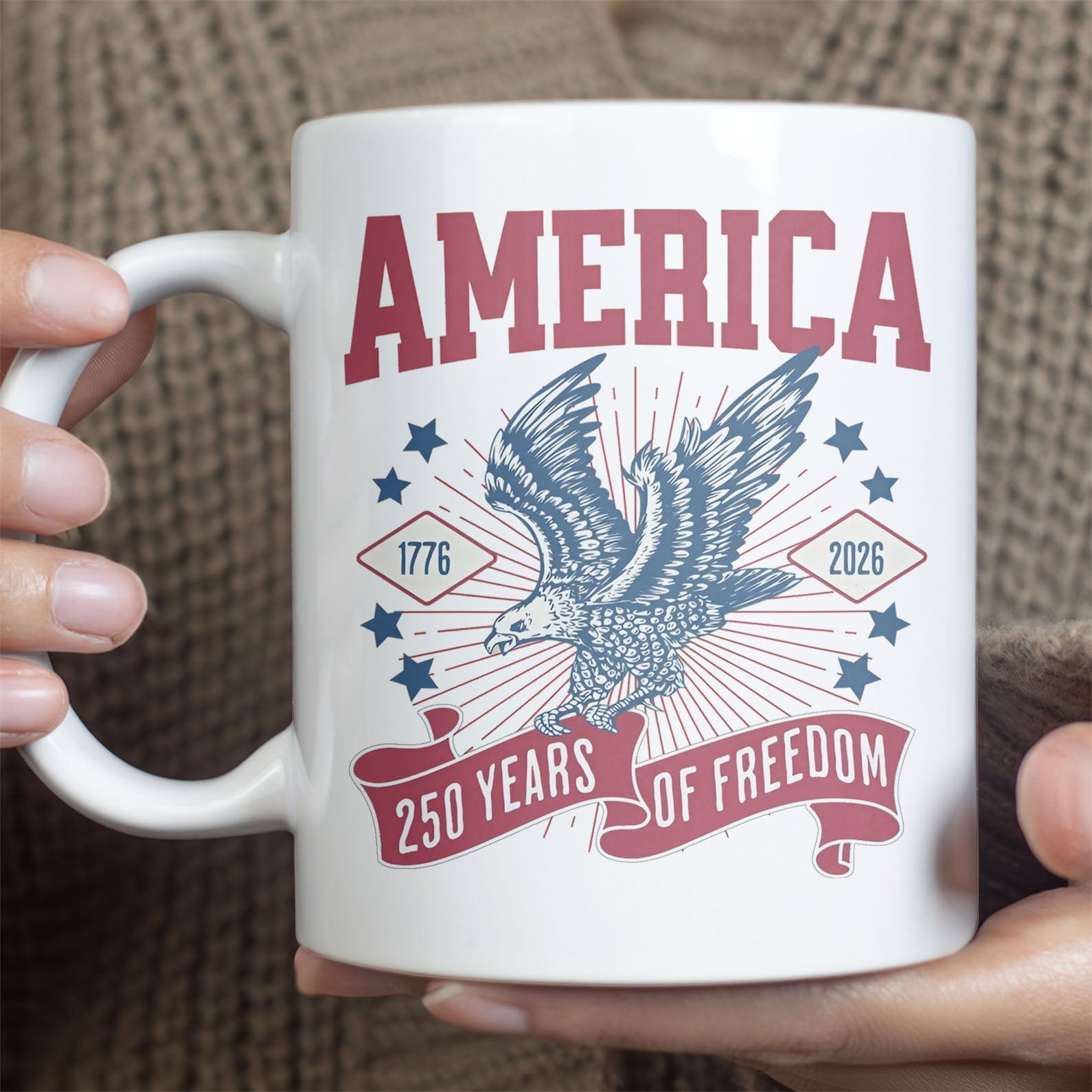 250 Years Of Freedom Mug | Happy 250th Birthday USA | America 250th Anniversary Mug | Patriotic Bald Eagle White Mug Accent Mug 682586 - Image 26