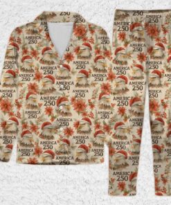 250 Years of Freedom Pajama Set | America 250th Anniversary Patriotic Sleepwear | USA Independence Day Lounge Set
