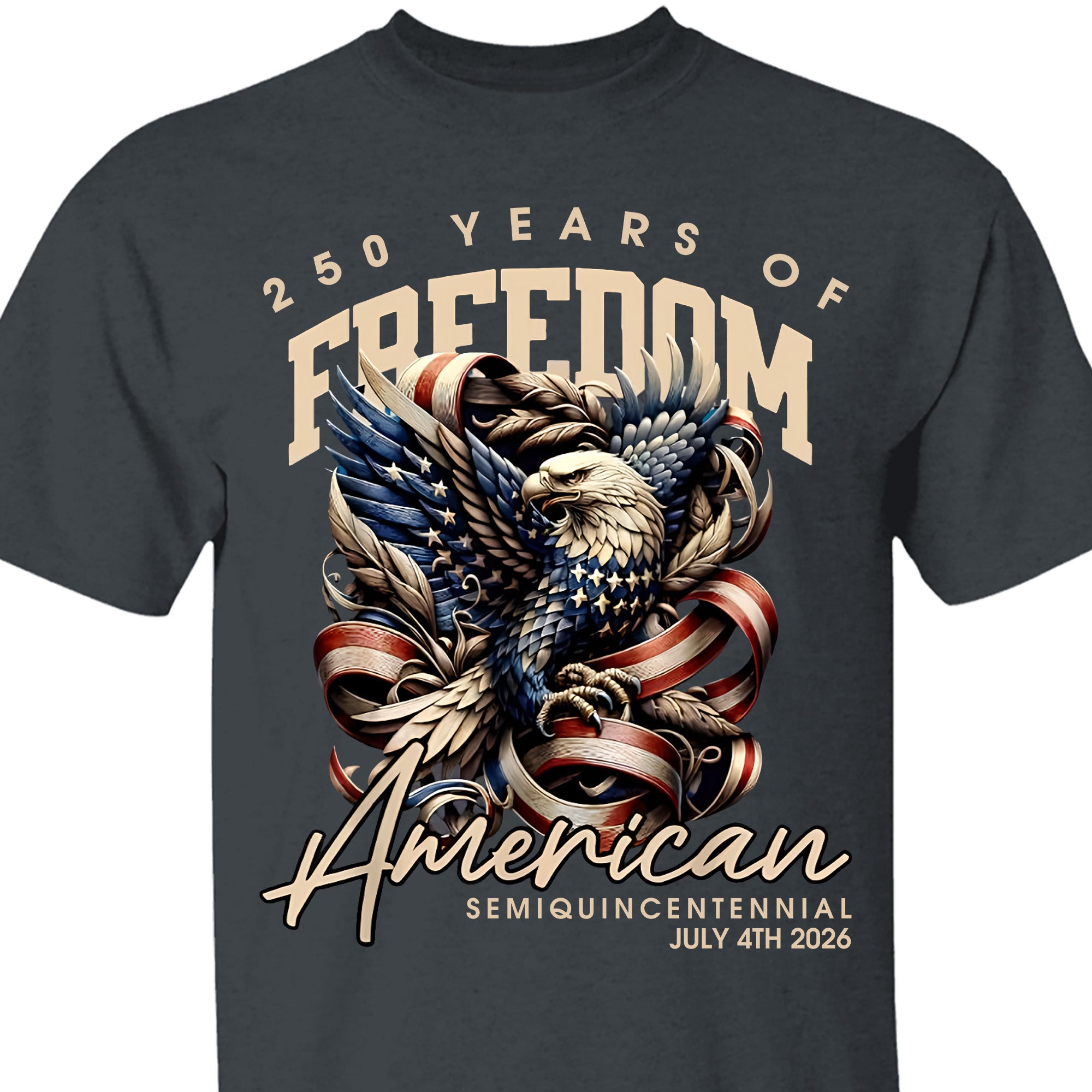 250 Years Of Freedom Shirt | Happy 250th Birthday USA Shirt | America 250th Anniversary Tee | American Semiquincentennial 4th Of July T-Shirt 682536 - Image 4