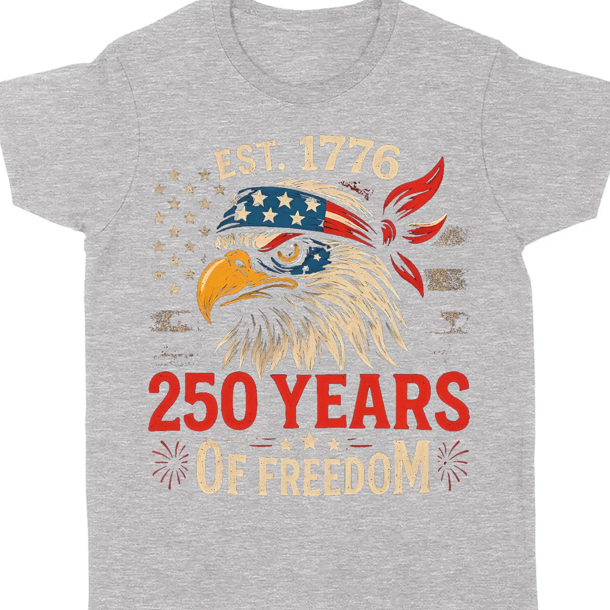 250 Years Of Freedom Shirt | Happy 250th Birthday USA Shirt | America 250th Anniversary Tee | US Flag Vintage Style T-Shirt 682533 - Image 8