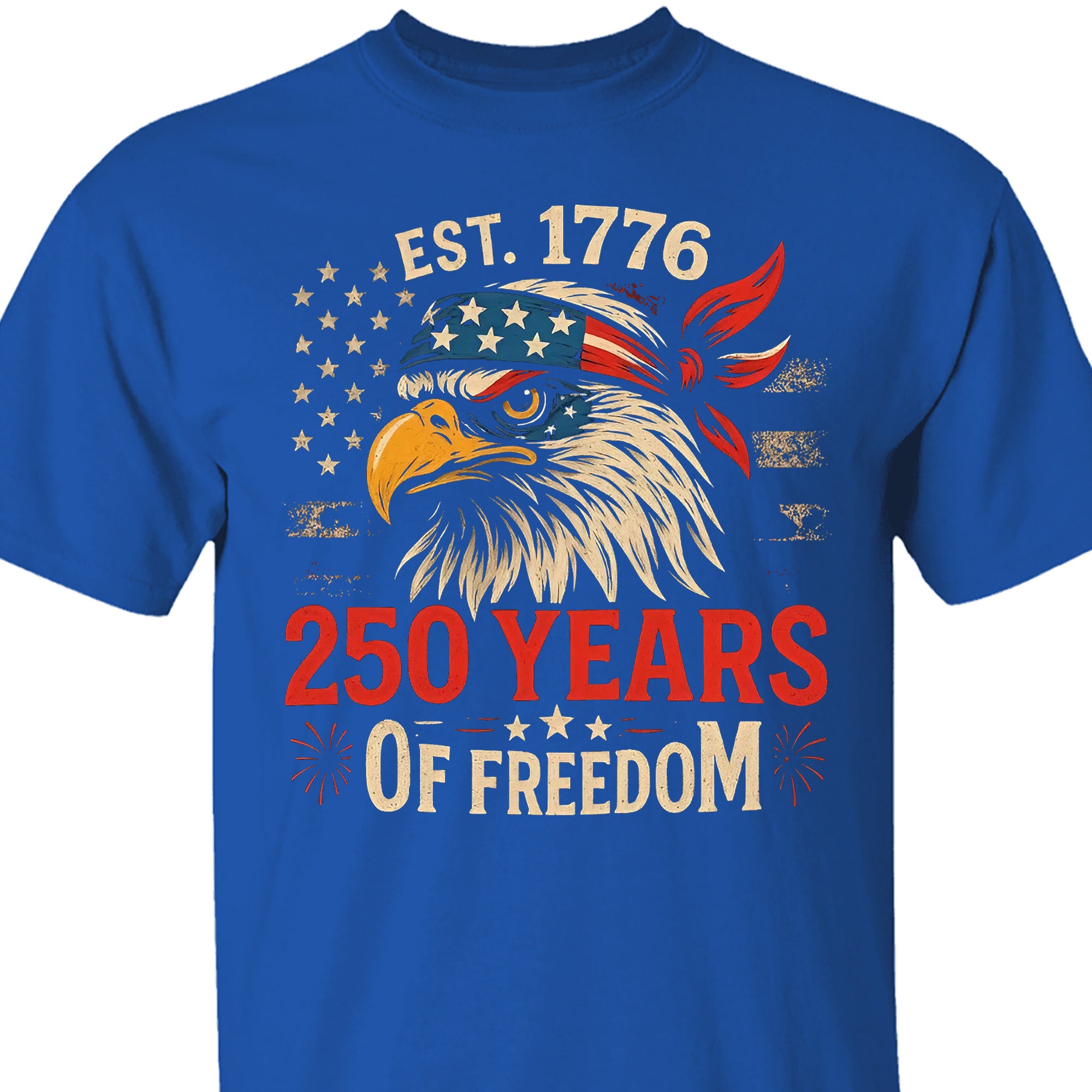 250 Years Of Freedom Shirt | Happy 250th Birthday USA Shirt | America 250th Anniversary Tee | US Flag Vintage Style T-Shirt 682533 - Image 5