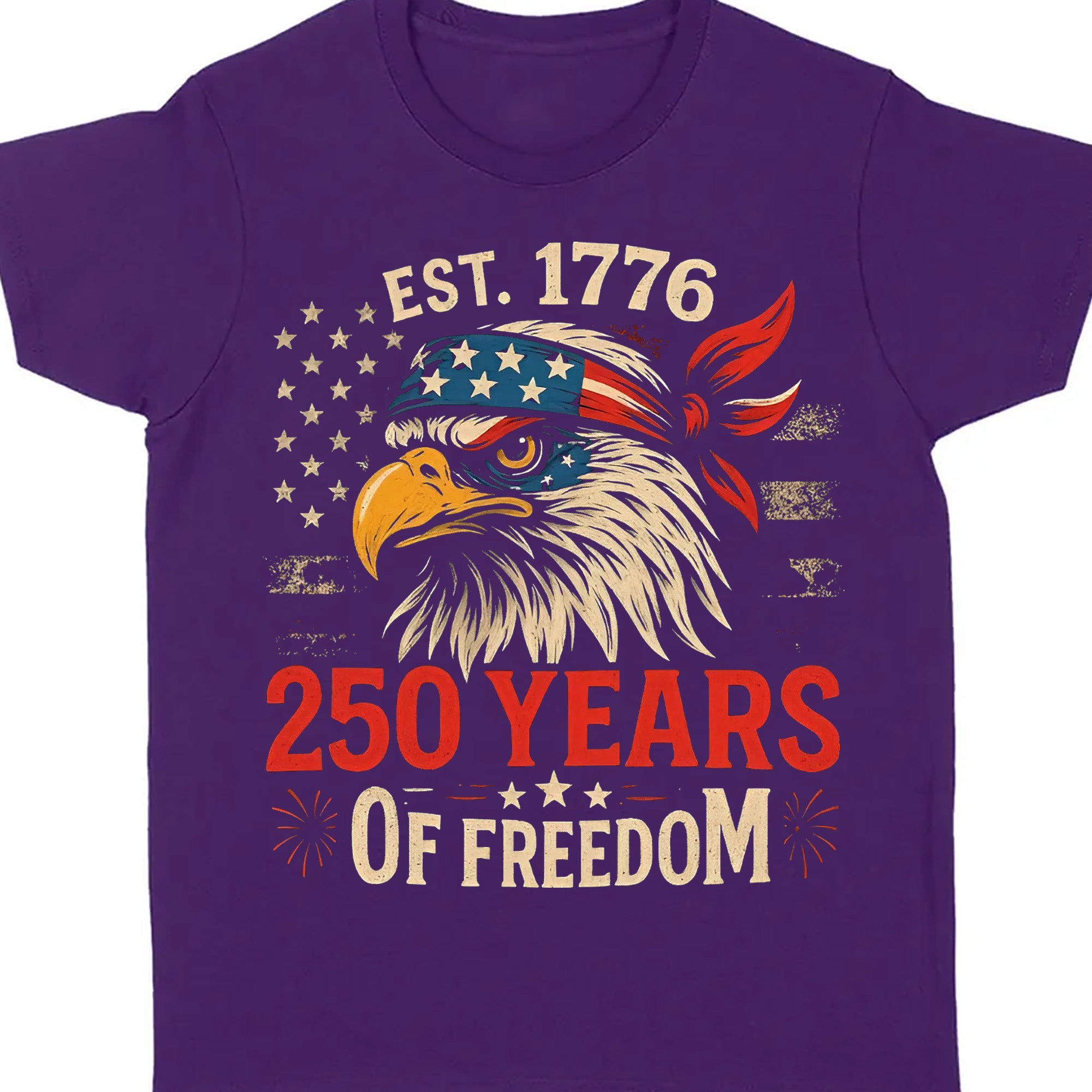 250 Years Of Freedom Shirt | Happy 250th Birthday USA Shirt | America 250th Anniversary Tee | US Flag Vintage Style T-Shirt 682533 - Image 10