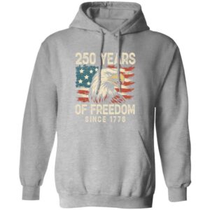 Alternative view of 250 Years Of Freedom Since 1776 USA Bald Eagle America Flag Dark Shirt HA75 897366