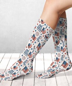 Alternative view of 250 Years Of Freedom Socks | Patriotic 1776-2026 Socks | Happy 250th Birthday Socks For Christmas