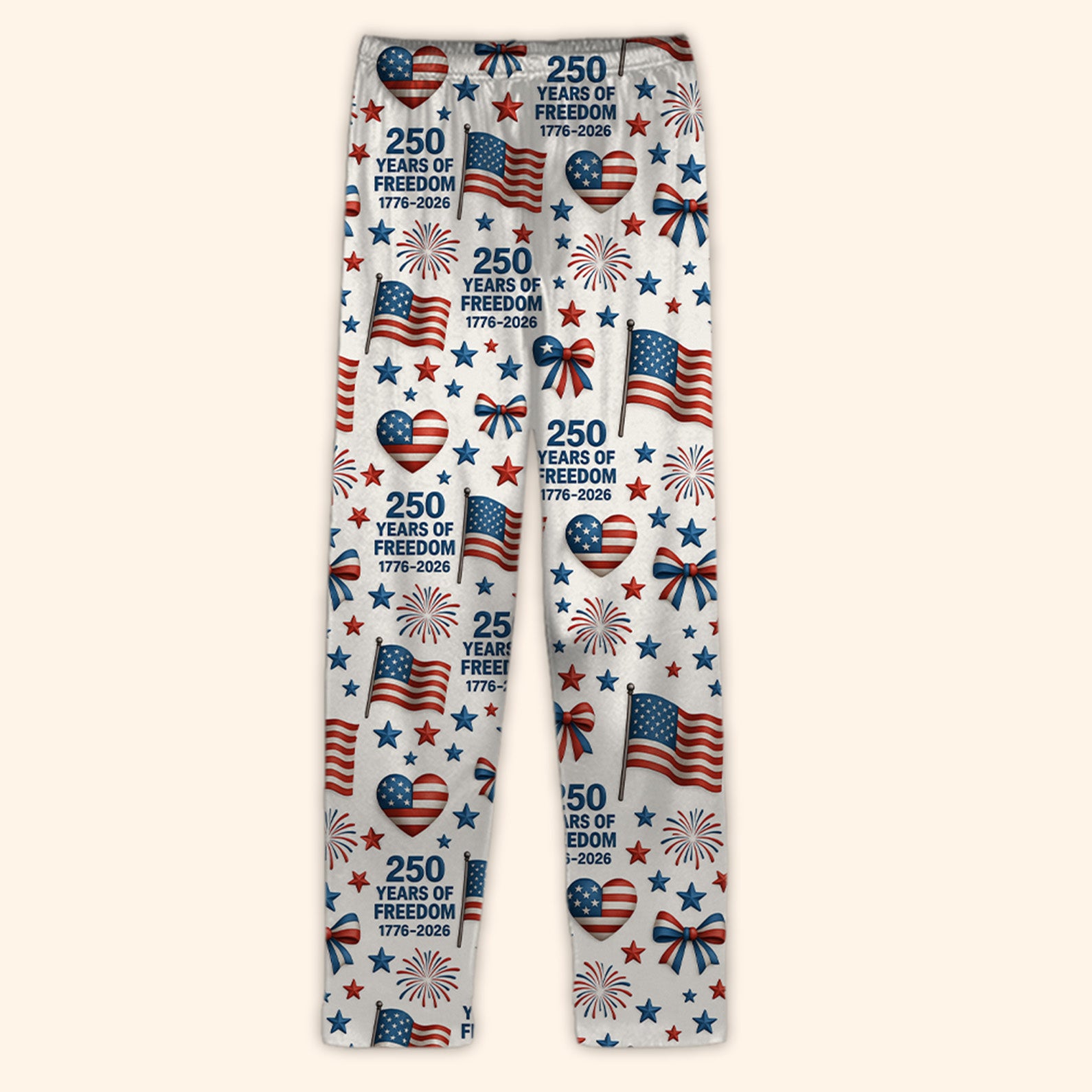 250 Years of Freedom Sweatpants | Patriotic 1776–2026 Pajamas | Happy 250th Birthday Sweatpants for Christmas 683443 - Image 3