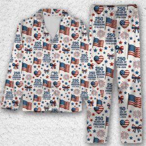 Alternative view of 250 Years of Freedom Sweatpants | Patriotic 1776â€“2026 Pajamas | Happy 250th Birthday Sweatpants for Christmas 683443