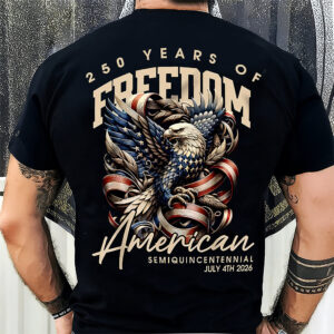 Alternative view of 250 Years Of Freedome America Back Shirt TH10 894549