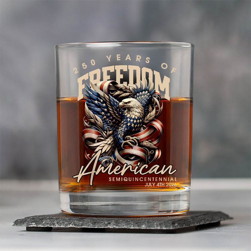 250 Years Of Freedome America Whiskey Glass TH10 894541 - Image 5