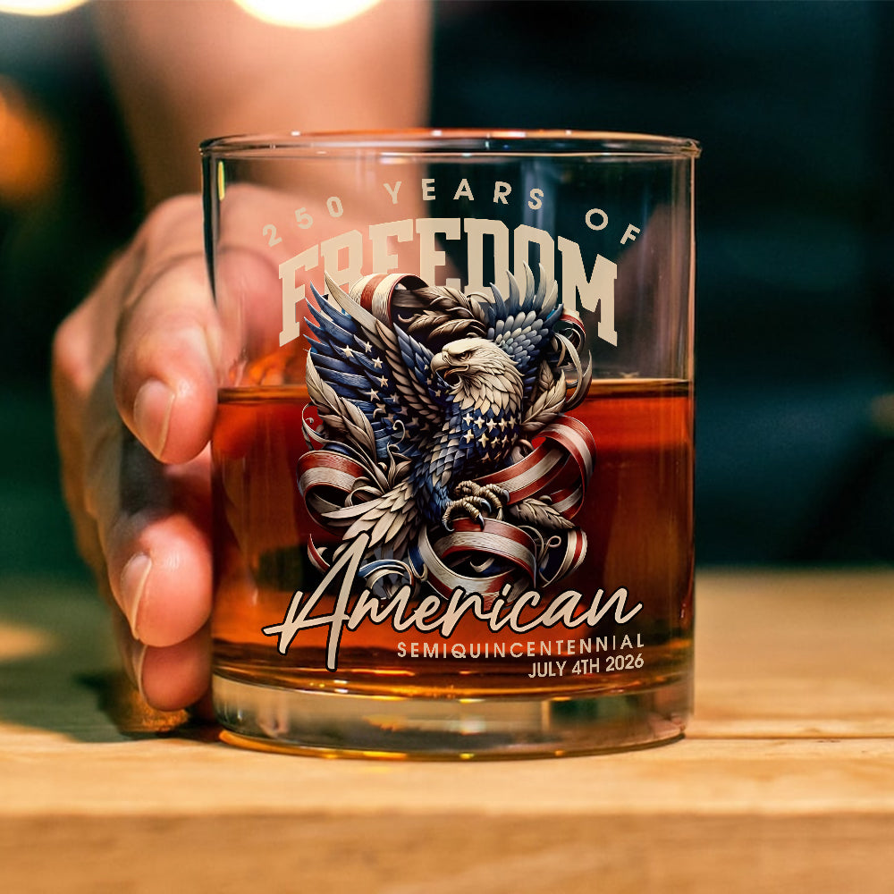 250 Years Of Freedome America Whiskey Glass TH10 894541 - Image 4