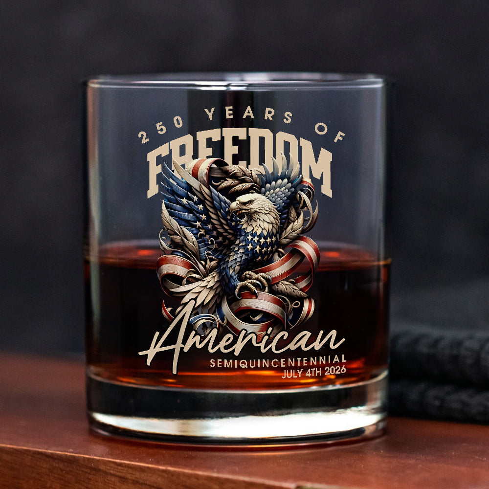 250 Years Of Freedome America Whiskey Glass TH10 894541 - Image 6