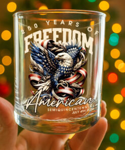 Alternative view of 250 Years Of Freedome America Whiskey Glass