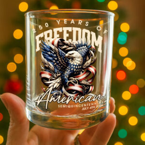 Alternative view of 250 Years Of Freedome America Whiskey Glass TH10 894541