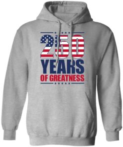 Alternative view of 250 Years of Greatness USA Flag Patriotic 1776-2026 Anniversary Bright Shirt