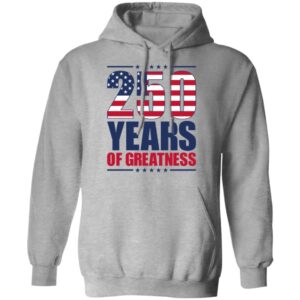 Alternative view of 250 Years of Greatness USA Flag Patriotic 1776-2026 Anniversary Bright Shirt LM32 895227