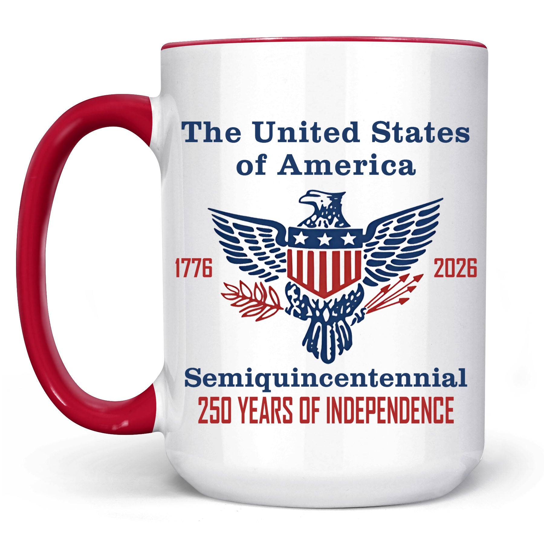 250 Years of Independence Mug | Happy 250th Birthday USA Mug | America 250th Anniversary White Mug Accent Mug 682595 - Image 7