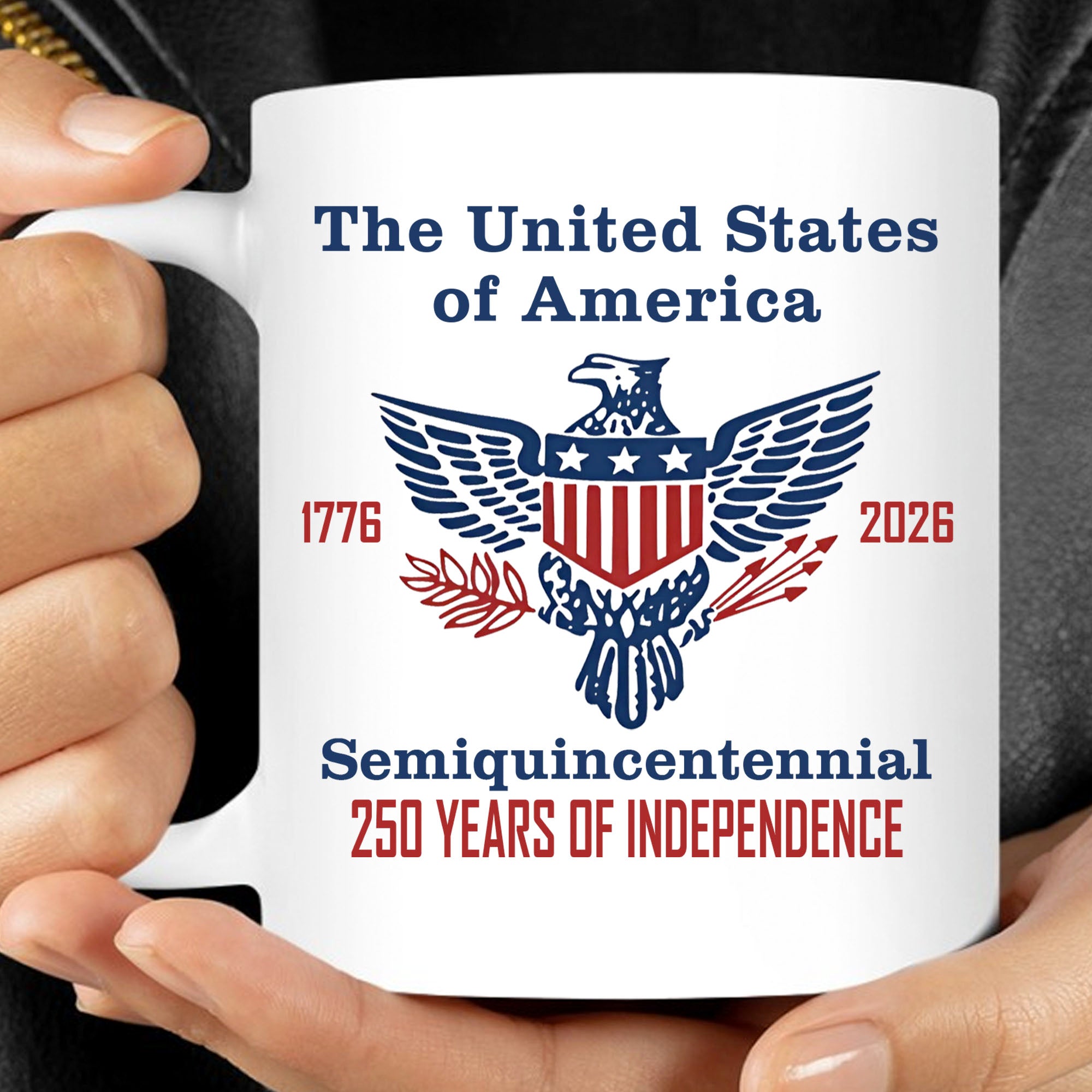 250 Years of Independence Mug | Happy 250th Birthday USA Mug | America 250th Anniversary White Mug Accent Mug 682595 - Image 9