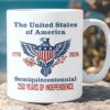 250 Years of Independence Mug | Happy 250th Birthday USA Mug | America 250th Anniversary White Mug Accent Mug 682595