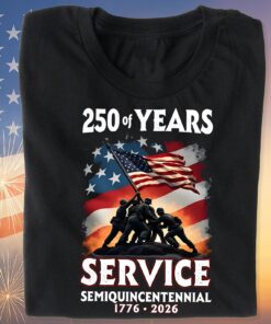 250 Years Of Service Semiquincentennial Shirt | Happy 250th Birthday USA | Patriotic 4th Of July Tee | America 250th Anniversary | Independence Day Shirt