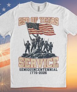 250 Years Of Service Shirt | Happy 250th Birthday USA Shirt | America 250th Anniversary Tee | Independence Day T-Shirt