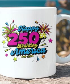 250 Years of USA Independence Mug | Happy 250th Birthday America | Patriotic 4th of July White Mug Accent Mug