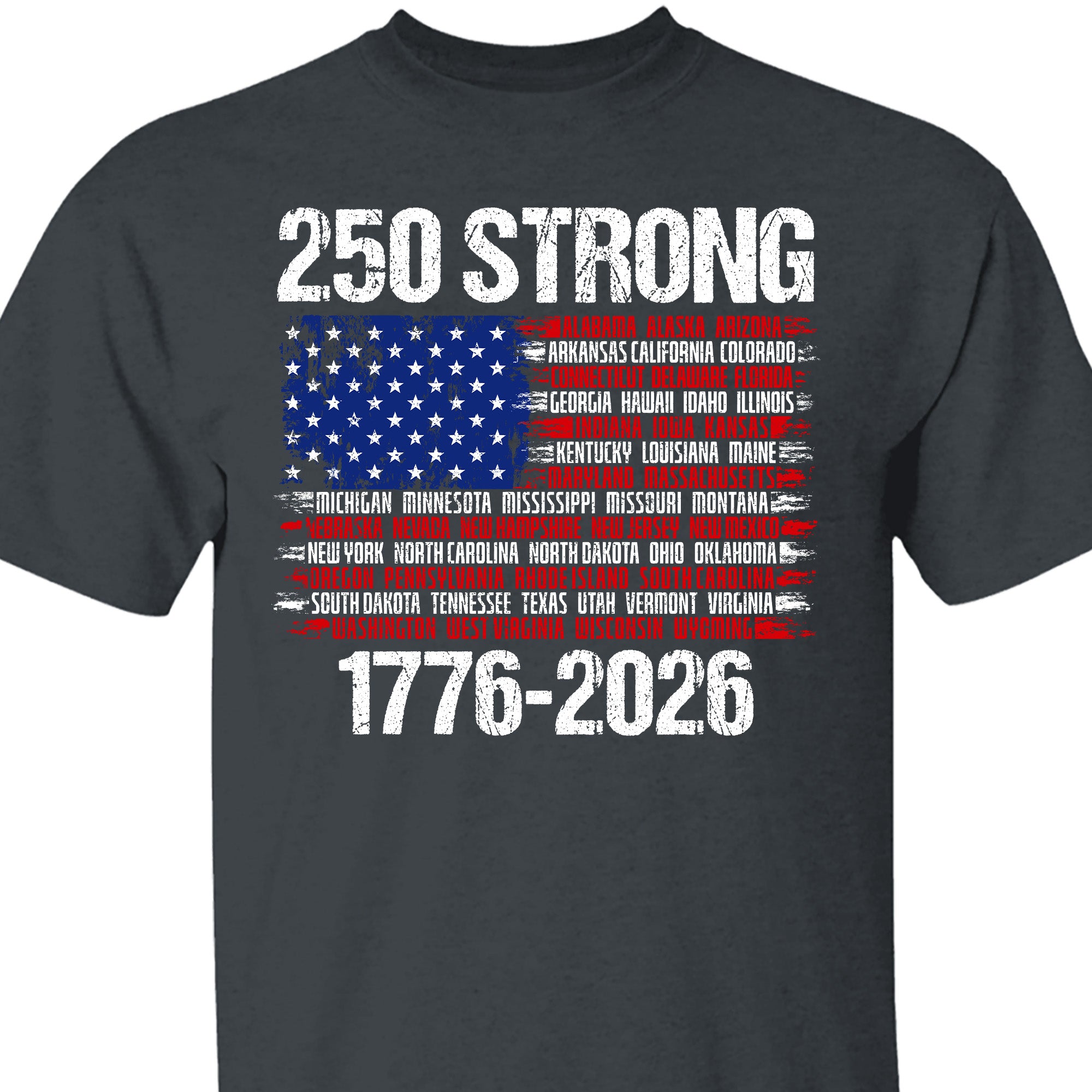 250 Years Strong 1776-2026 Shirt | Happy 250th Birthday USA | Patriotic 4th Of July Tee | America 250th Anniversary | Independence Day Shirt 682544 - Image 4