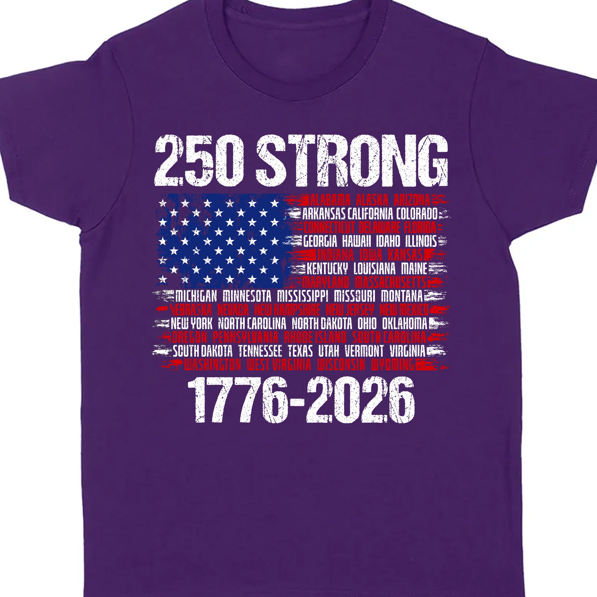 250 Years Strong 1776-2026 Shirt | Happy 250th Birthday USA | Patriotic 4th Of July Tee | America 250th Anniversary | Independence Day Shirt 682544 - Image 10