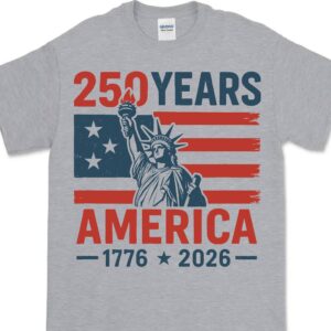 Alternative view of 250 Years USA 1776-2026 Shirt | Happy 250th Birthday USA Shirt | America 250th Anniversary Tee | Independence Day T-Shirt 682492