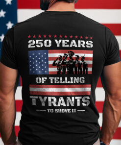 250 Years USA 250th Anniversary America Celebration Back Side Dark Shirt CH07 896740