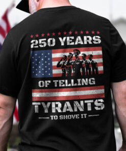 Alternative view of 250 Years USA 250th Anniversary America Celebration Back Side Dark Shirt CH07 896740