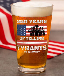 250 Years USA 250th Anniversary America Celebration Beer Glass