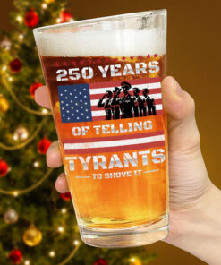 Alternative view of 250 Years USA 250th Anniversary America Celebration Beer Glass