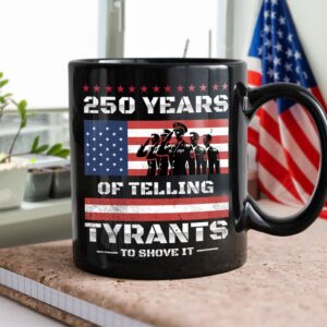 Alternative view of 250 Years USA 250th Anniversary America Celebration Black Mug CH07 896742