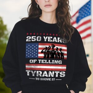 Alternative view of 250 Years USA 250th Anniversary America Celebration Dark Shirt CH07 896696