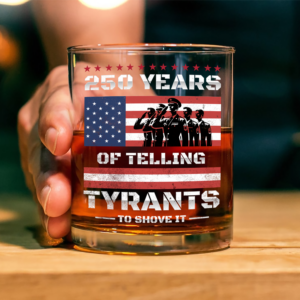 Alternative view of 250 Years USA 250th Anniversary America Celebration Whiskey Glass CH07 896746