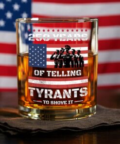 250 Years USA 250th Anniversary America Celebration Whiskey Glass