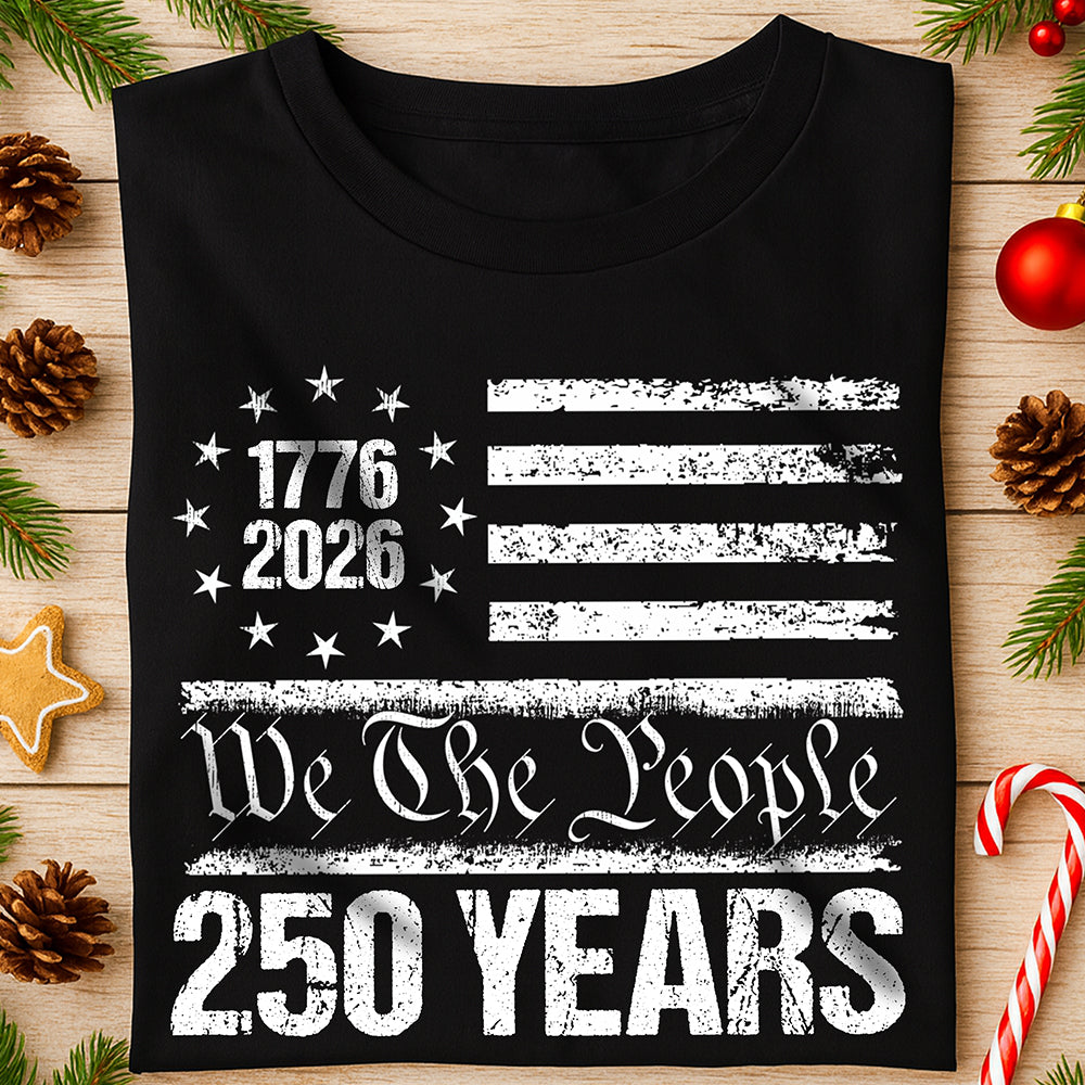 250 Years USA 250th Birthday 1776-2026 Eagle Flag Dark Shirt HO82 894566 - Image 3